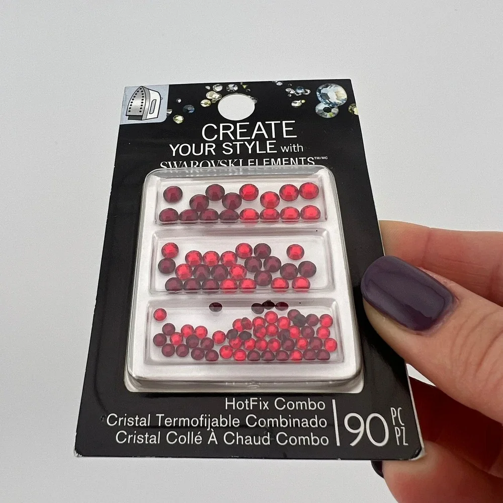 EK Success HotFix Red Crystal Mix 90pc‎ Craft Gems Swarovski Elements
